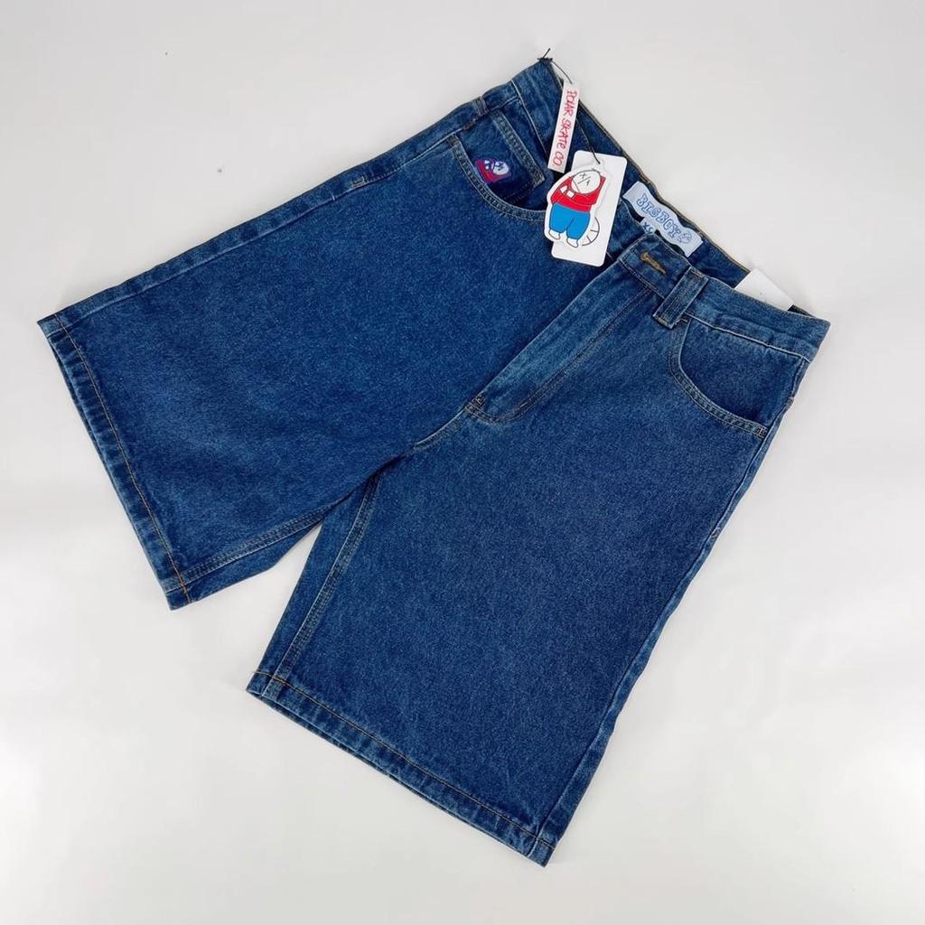 RogueWave Retro Hip Hop Cartoon Graphic Streetwear Denim Shorts Y2k Embroidery Baggy Jorts Harajuku Gym Basketball Shorts Men