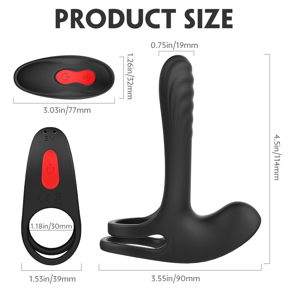 Elastic Delay Ring, Vibrating Cock Stretchy Intense Clit Stimulation, Couple Sexy Toy, Premature Ejaculation Lock Vibrator