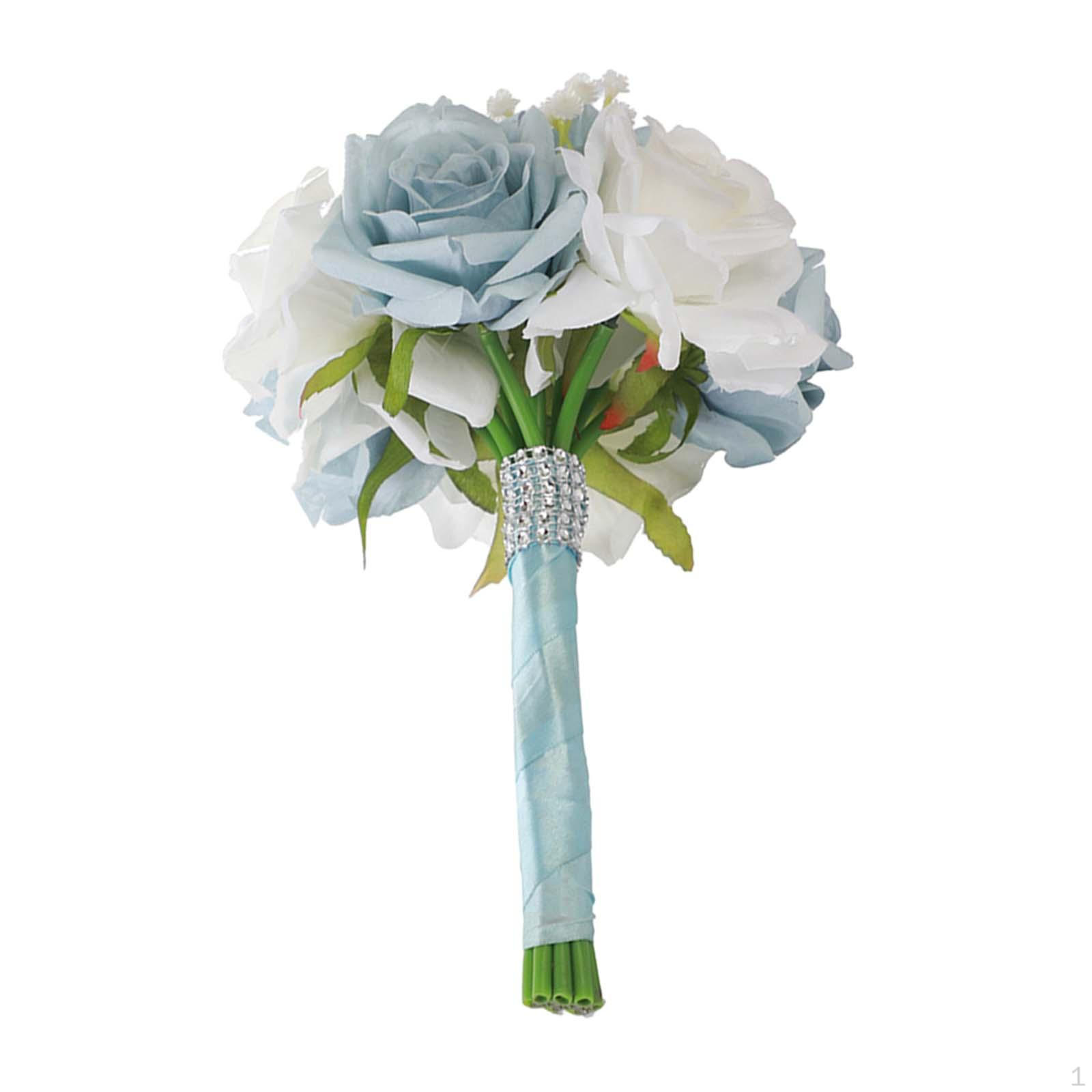 

Букет из шелковых цветов для свадеб, домашнего декора и торжеств 18cm width