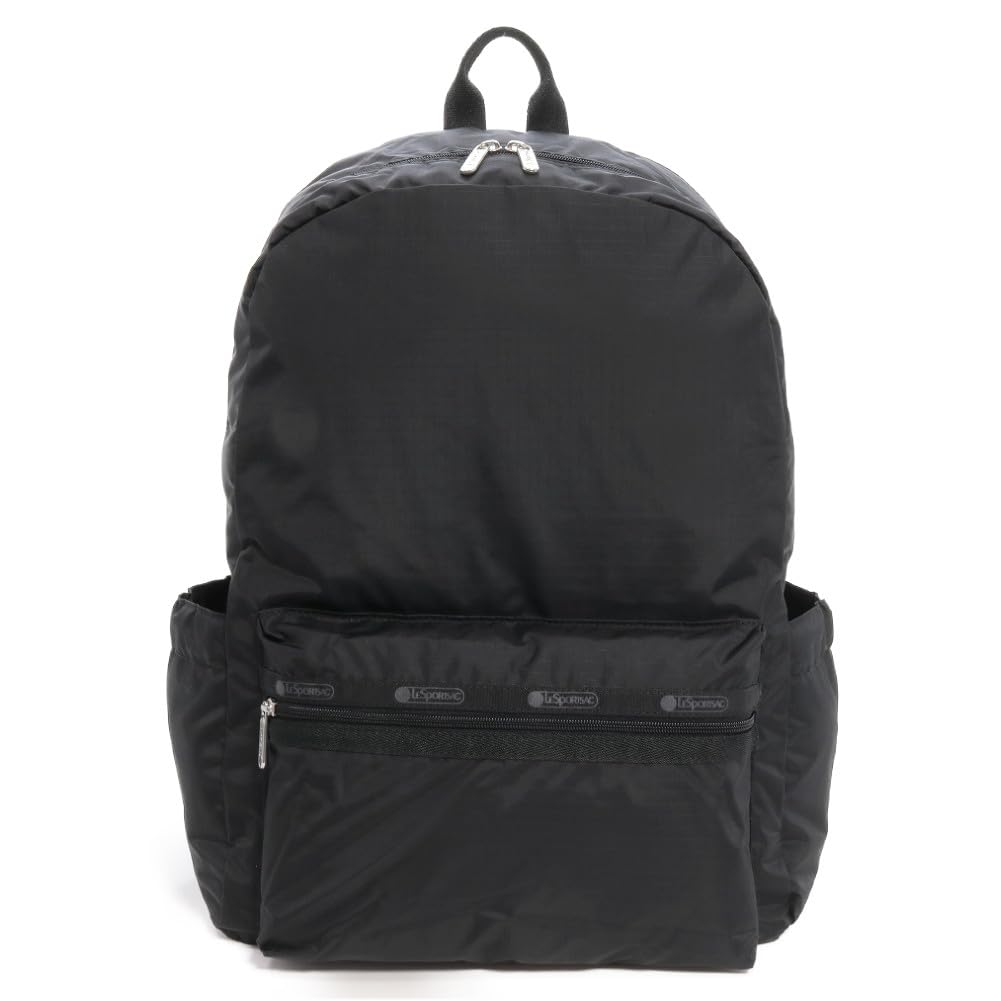 Рюкзак LeSportsac Classic Everyday 1049 (ПЕРЕРАБОТАННЫЙ ЧЕРНЫЙ) для мужчин и женщин [Б/У]