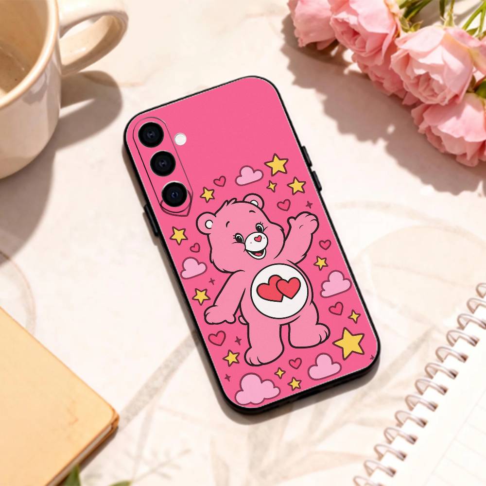 

C-Classic C-Cute C-Care B-Bears phone Case For Samsung Galaxy A73,A72,A71,A70,A53,A52,A51,Others Soft Black Shell Samsung a51 4g