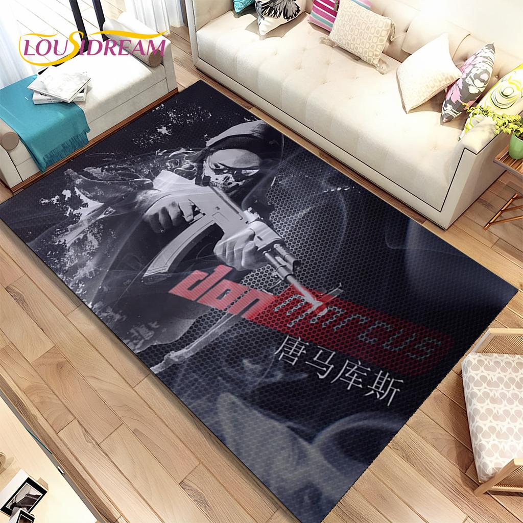CS GO,Game Gamer,Counter Strike Area Rug,Carpet Rug for Home Living Room Children Bedroom Sofa Doormat Decor,Non-slip Floor Mat