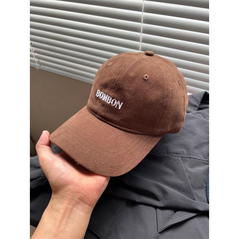 

Американская ретро шляпа для женщин Корейский стиль Универсальная бордовая с надписями Потертая бейсболка для улицы, путешествий, защиты от солнца для лица Adjustable