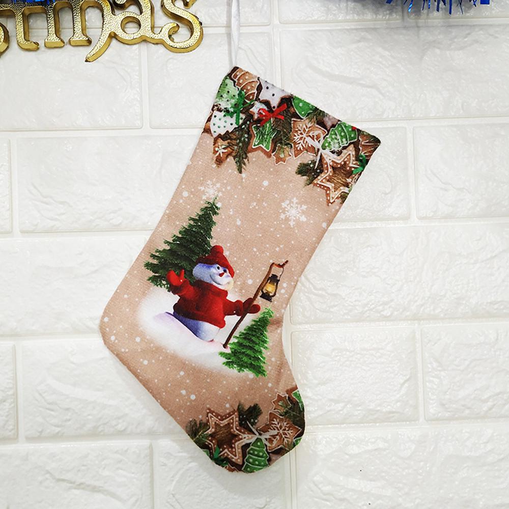  Christmas Decorations New Year Gifts Santa Snowman Socks Christmas Socks Gift 