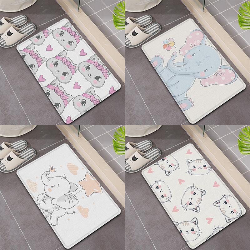 Kaufe Cute Meow Baby Elephant Door Mat Floor Mat Room Decoration