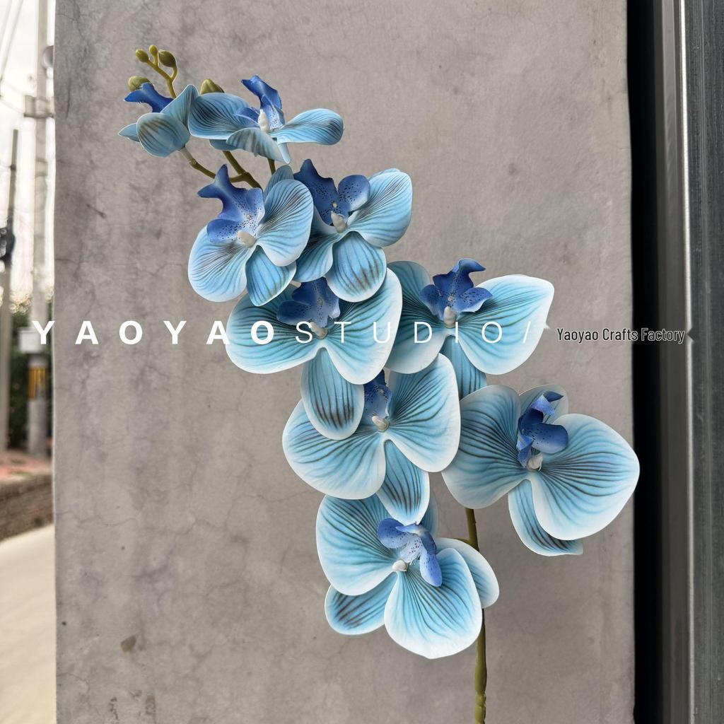 3D Printed Phalaenopsis Orchid, 9-Head Nordic Wedding & Dining Decoration, Floral Art Film Prop
