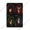 KISS Band Vintage Rustic Metal Tin Sign Bar Home Decor