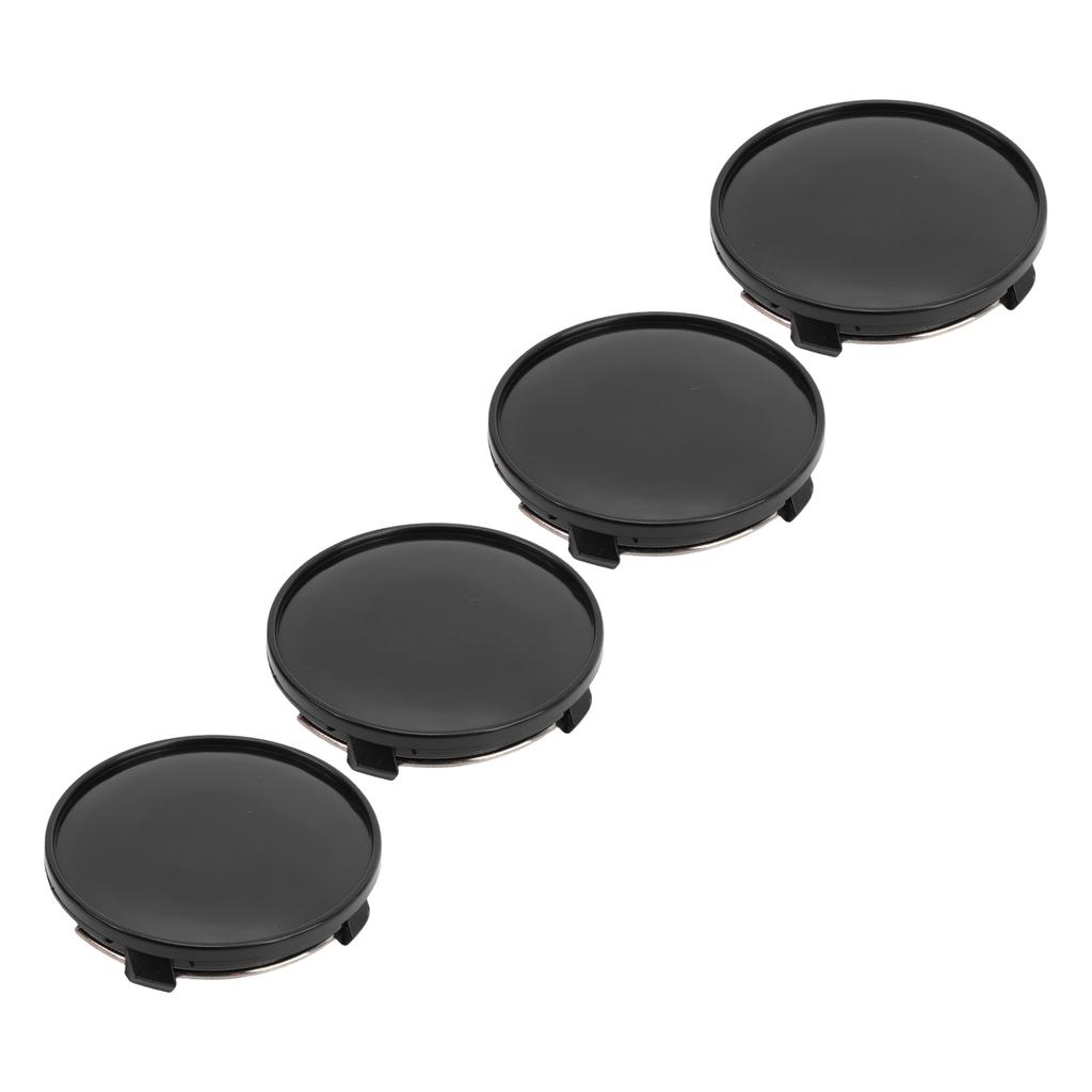 4PCS Wheel Center Caps Rain Proof Exquisite Car Rim Center Hub Cover Cap Decoration for Automobile Modification Glossy