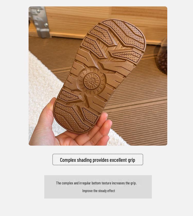 Korean Style Kids' Warm Snow Boots 2025: Velvet-Lined, Thick, Cold-Resistant for Boys & Girls