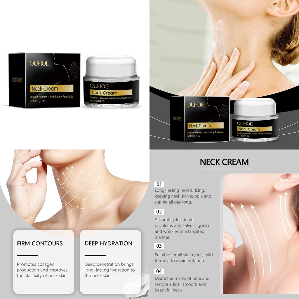 Ouhoe Neck Moisturizing Cream Hydrating Firming Nourishing Skin Care Cream 30g