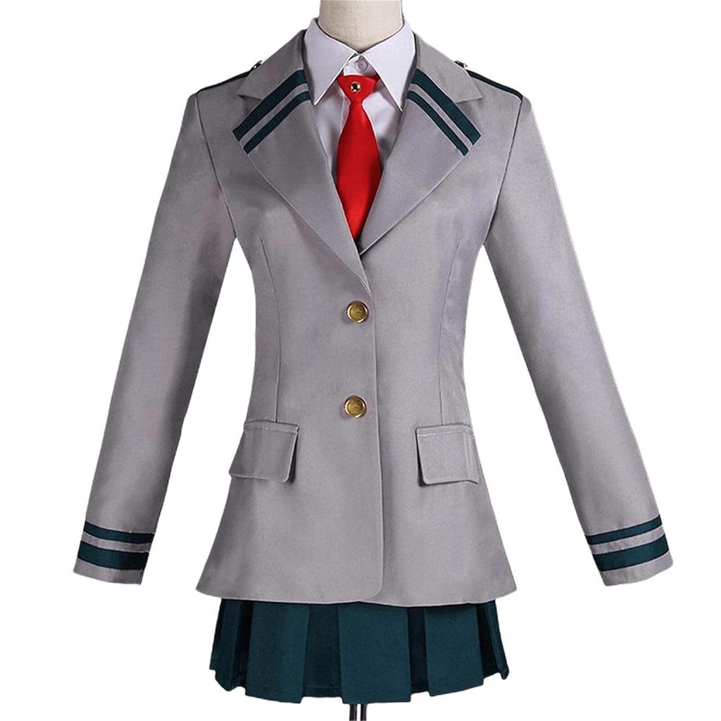 Essri My Hero Academia cosplay costume Uraraka Ochako Tsuyu Asui Heroaca uniform anime festival school cultural exhibition Halloween Christmas holiday
