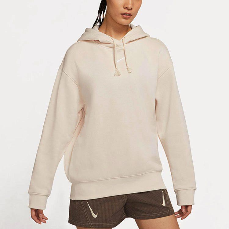 Nike Sweatshirts Women's Beige Hooded Thickened Regular DJ7669-219