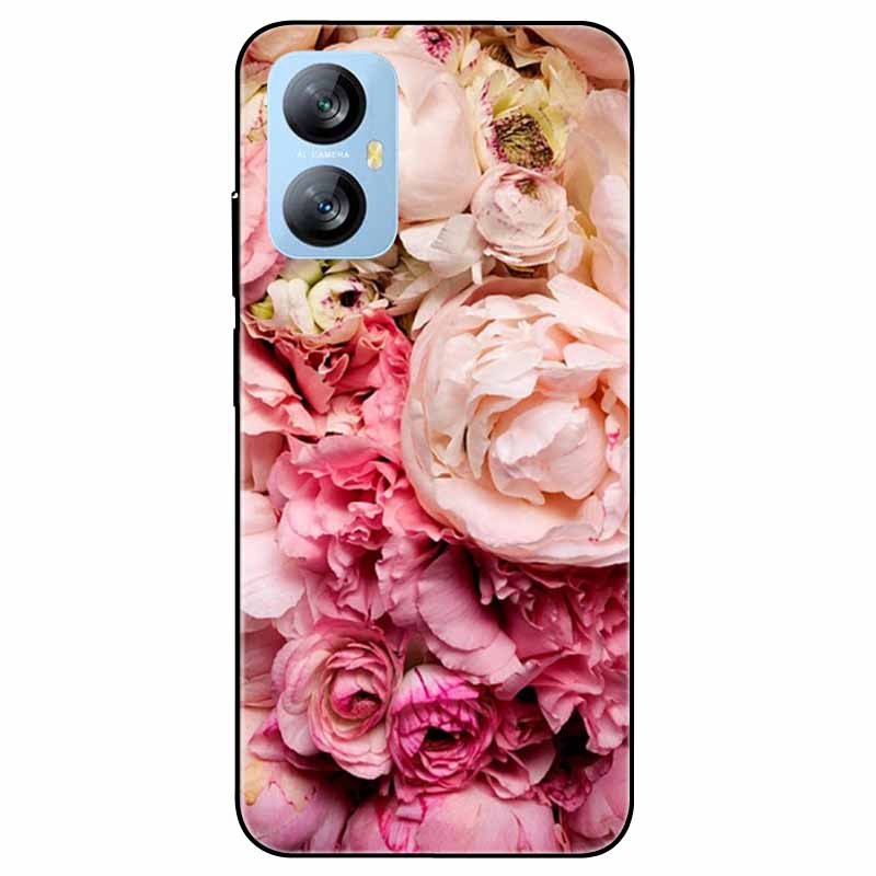 Für Blackview A52 Pro Hülle Handyhülle Stoßfeste Schwarz lackierte TPU Hülle für Blackview A52 Pro Silikon Weicher Bumper A52Pro Süß