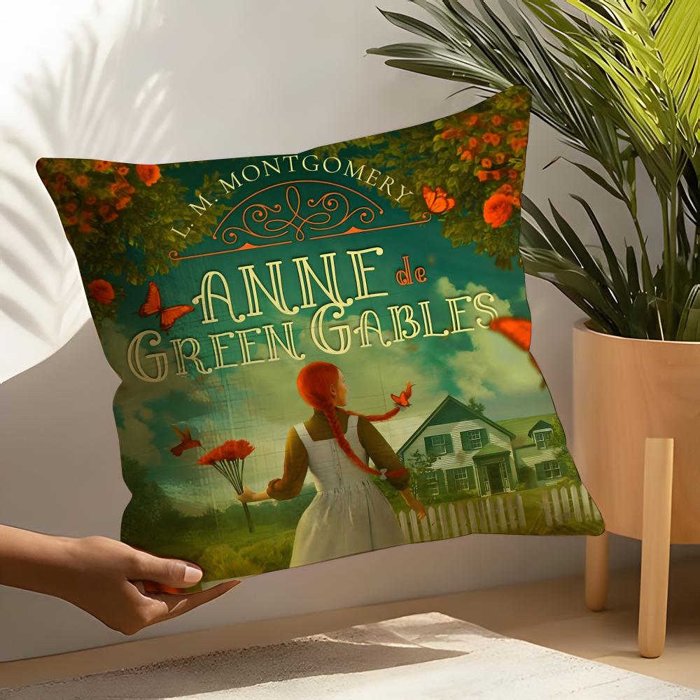 Classic Anne of Green Gables Pillow Case Home Living Room Decoration Linen Pillow Cases Cushion Cover