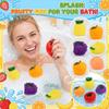 Fruit Shape Squeeze Toy for Stress Relief Soft TPR Material Handheld Sensory Toy for Bath and Office Use Strawberry Design