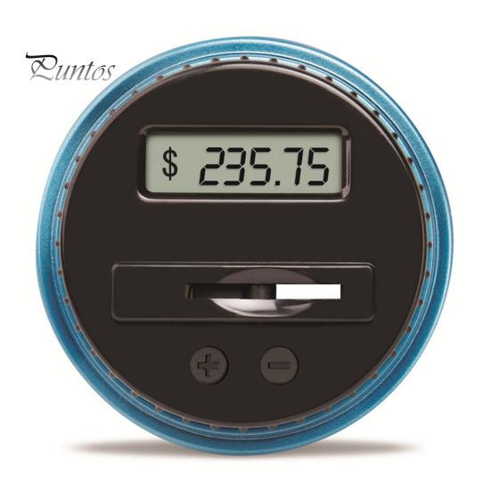 Safe Money Box for Savings Digital Coin Bank with Intelligent Counting, Safety Padlock ABS Transparent Personal Lock Jar, Management Kids And