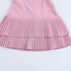 LYRIA Women Fashion Square Collar Sleeveless Solid Mini Dress Female Summer Pleated Dress Chic High Street Slim Short Dress