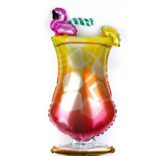 Champagne Whiskey Wine Bottle High Stem Glass Balloon for Parties and Celebrations