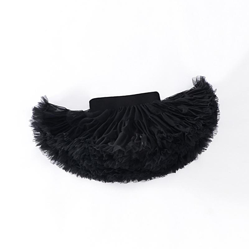 Second Generation Tulle Puffy Tutu Skirt - Spring/Summer Girls' Performance & Evening Princess Dress