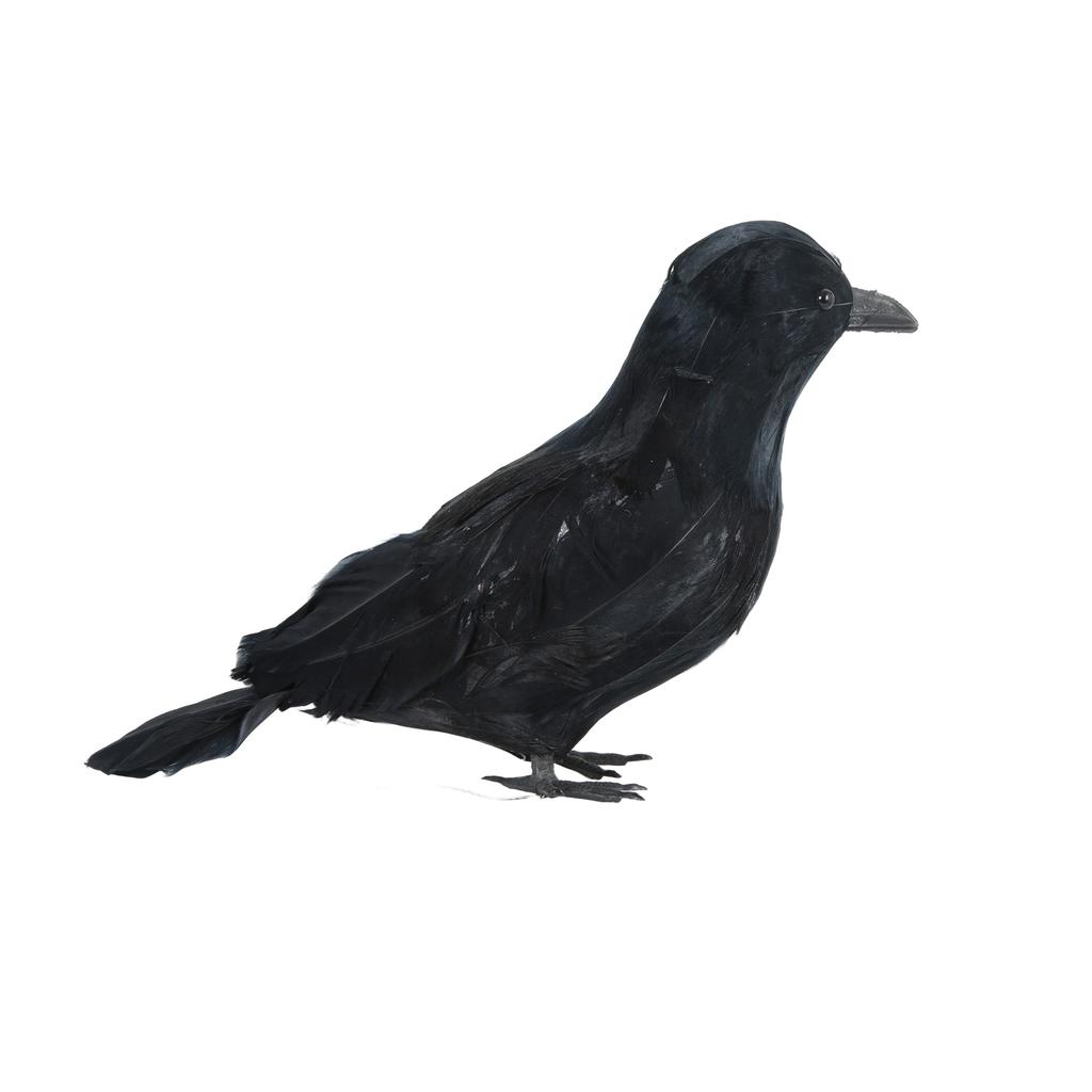 Halloween Tabletop Decoration - Realistic Black Figurine for Holiday Decor