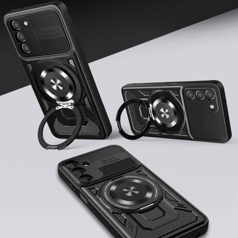 Luxury Magsafe Magnetic Wireless Charging Armor Case For Samsung Galaxy A36 A26 A25 Military Finger Ring Holder Protective Case