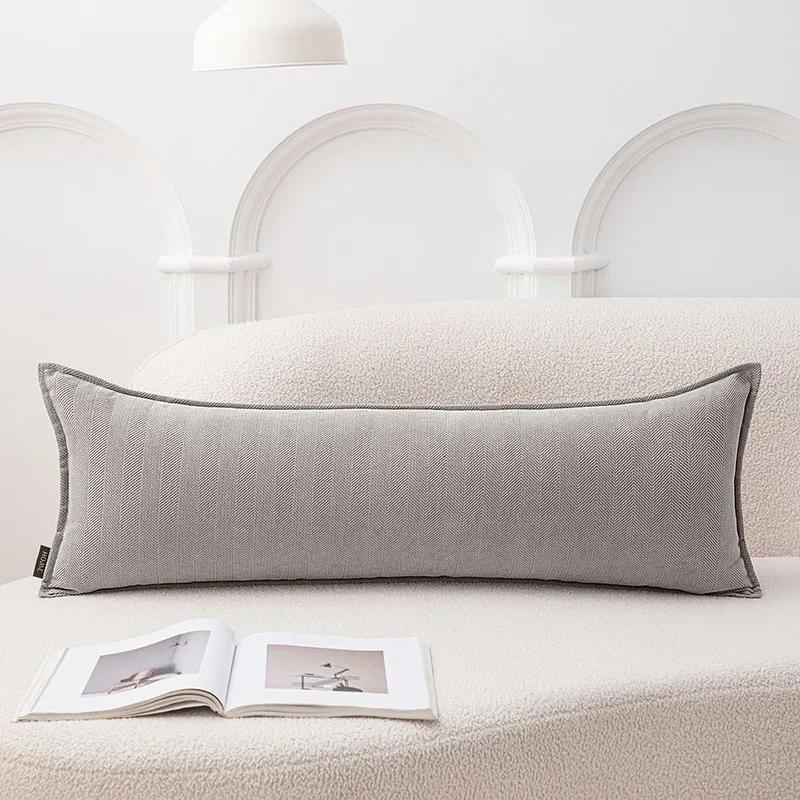 30x120cm Rectangle Throw Pillow Cover Nordic Waist Cushion Cover Home Long Body Couple Lover Pillowcase Home Decoraion