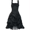 Lolita Gothic Slim Slimming Irregular Strap Waist Dress Tube Skirt