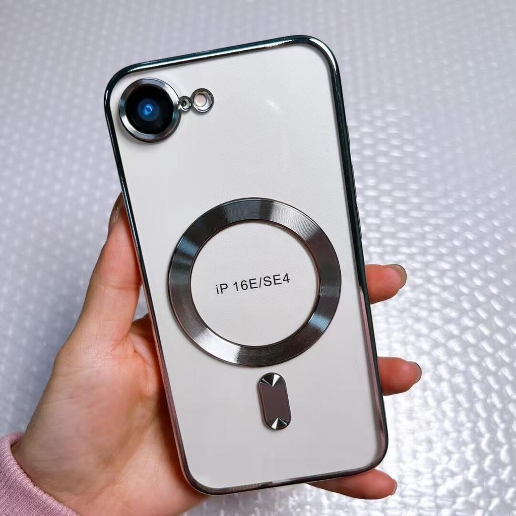 IPhone16 Electroplated CD Pattern 15 Mobile Phone Case with Tail Apple Magsafe Magnetic 12proma Soft Case Suitable