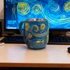Resin Art Cup with Unique Star Night Design with Thermal Protections Ergonomic Grip Suitable for Hot Liquids