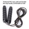 Speed Jumping Rope Anti Skid Handle Adjustable Length Thickened Fitness Jump Rope Black
