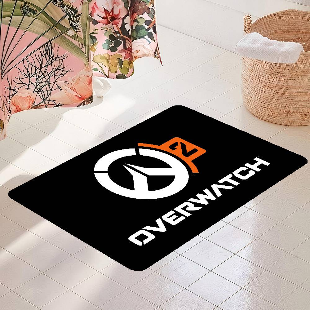 O-Overwatch Games LOGO Kitchen Mat Cheaper Anti-slip Modern Living Room Balcony Printed Modern Home Decor