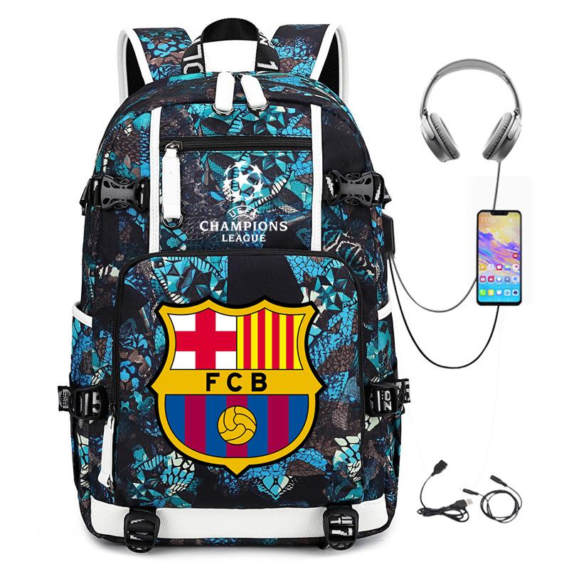 Casual Schoolbag, Simple Outdoor Usb Interface, Large-Capacity Travel Bag, Load Reduction Trend Backpack