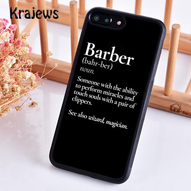 Krajews amuzantă literă frizerie Păr Moale Husă Telefon Pentru iPhone 14 5 6s 7 8 plus X XR XS 11 12 13 pro max Samsung S21 S22 ultra