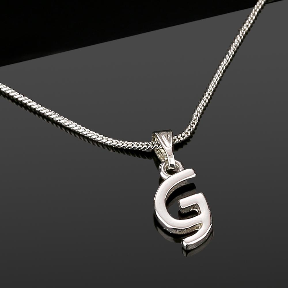 

Estele Valentine gift - Подвеска Intital G Letter с родиевым покрытием для женщин