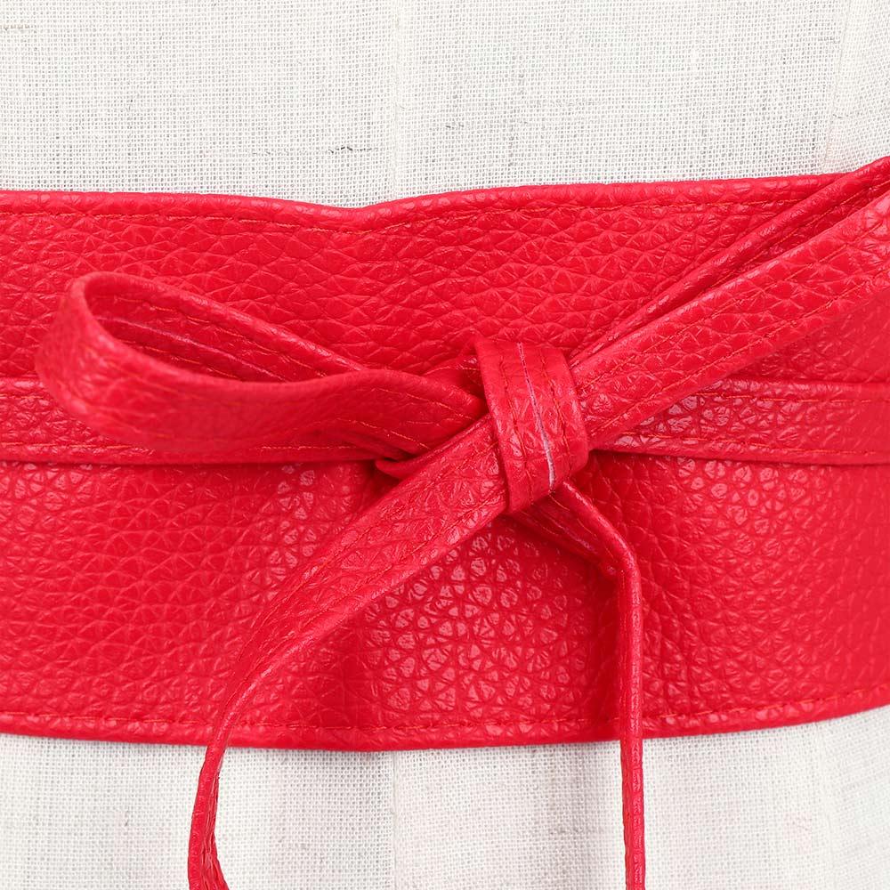for Female Elegant Bow Belt Ladies Girls Belt Dress Belt Wide Self Tie Wrap Around Waist Band