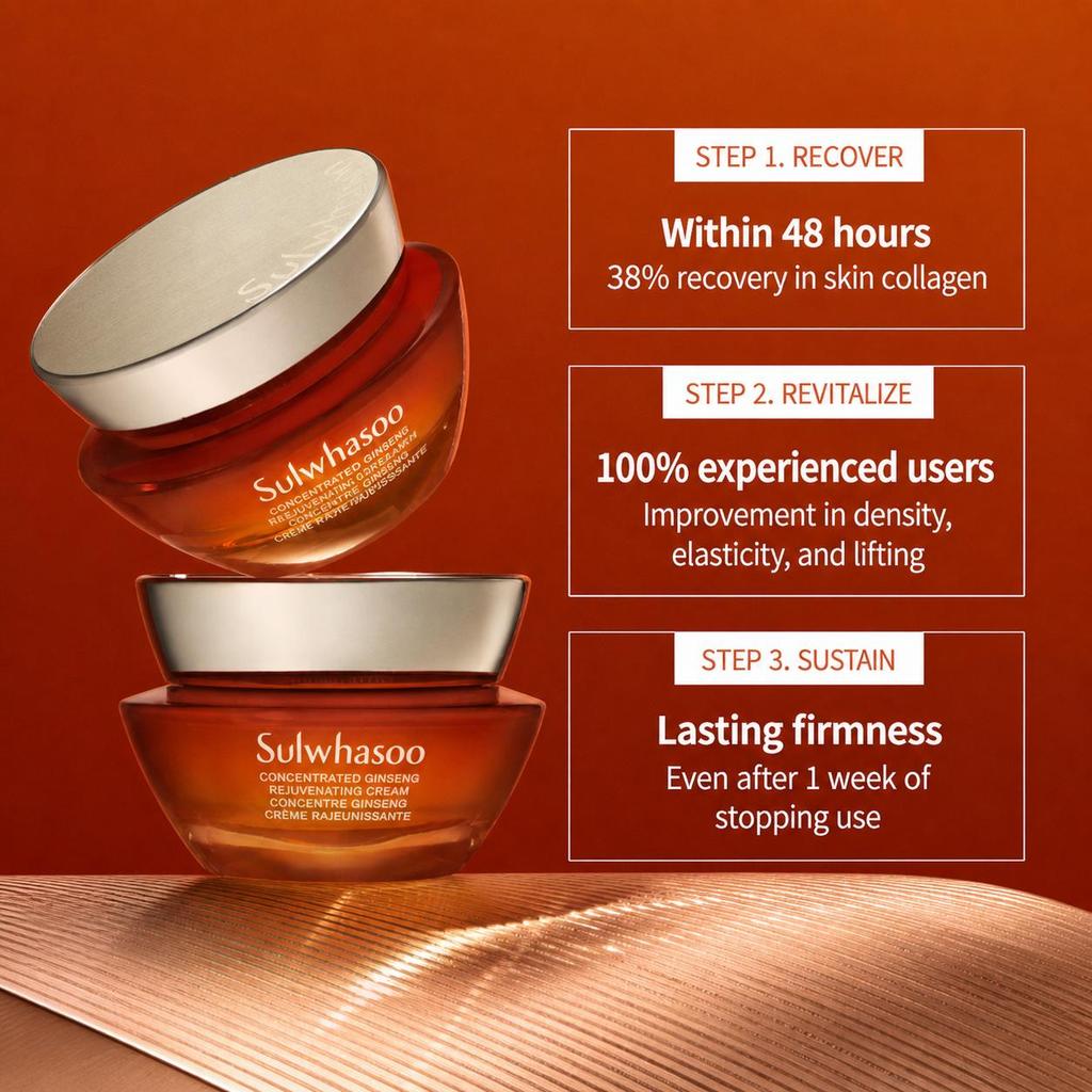 Sulwhasoo Concentrated Ginseng Rejuvenating Cream Rich (rich 5ml / 10ml/ 30ml / 50ml)  (4 Options)