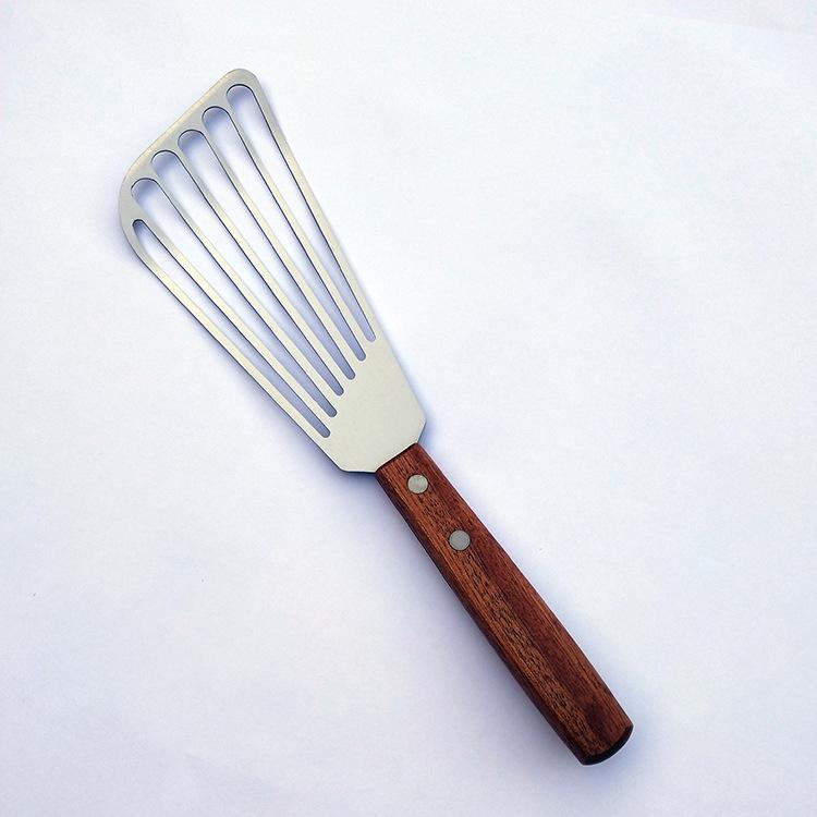 Stainless Steel Multi-Use Spatula for Fish, Eel, Steak, BBQ, Oil Draining, Teppanyaki, and Stir-Fry.