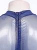 Tuta Holografica Trasparente da Uomo Manica Lunga Full Body Zip Posteriore Catsuit Clubwear