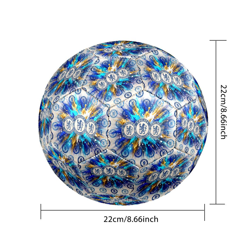 Balón de fútbol temático del Chelsea FC Talla 5 Balón de fútbol Tacto Suave Balón de fútbol Profesional para Entrenamiento para Deportes al Aire Libre