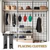 10pcs Rusts Resistant Hangers Heavy Duty Grid Wall Hooks Rustproof Metal Hooks For Decorative Storage Solution