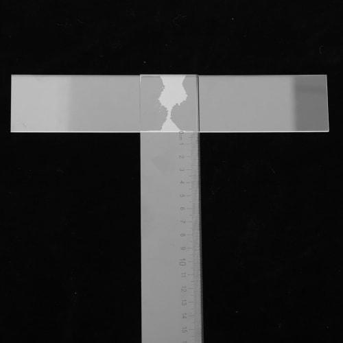 NUOLUX T-Square Ruler, Slide Ruler, Drafting Ruler, Measuring Ruler, 17.72 Inch/45cm, Acrylic Design Drafting Tool, Drawing Tool for Students and Prof