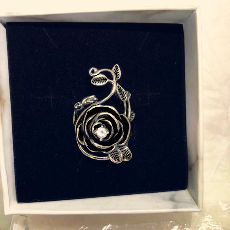 Mode Roos Ring Ins Stijl Prachtige Bloem Ring Ontwerpgevoel voor Vrouwen