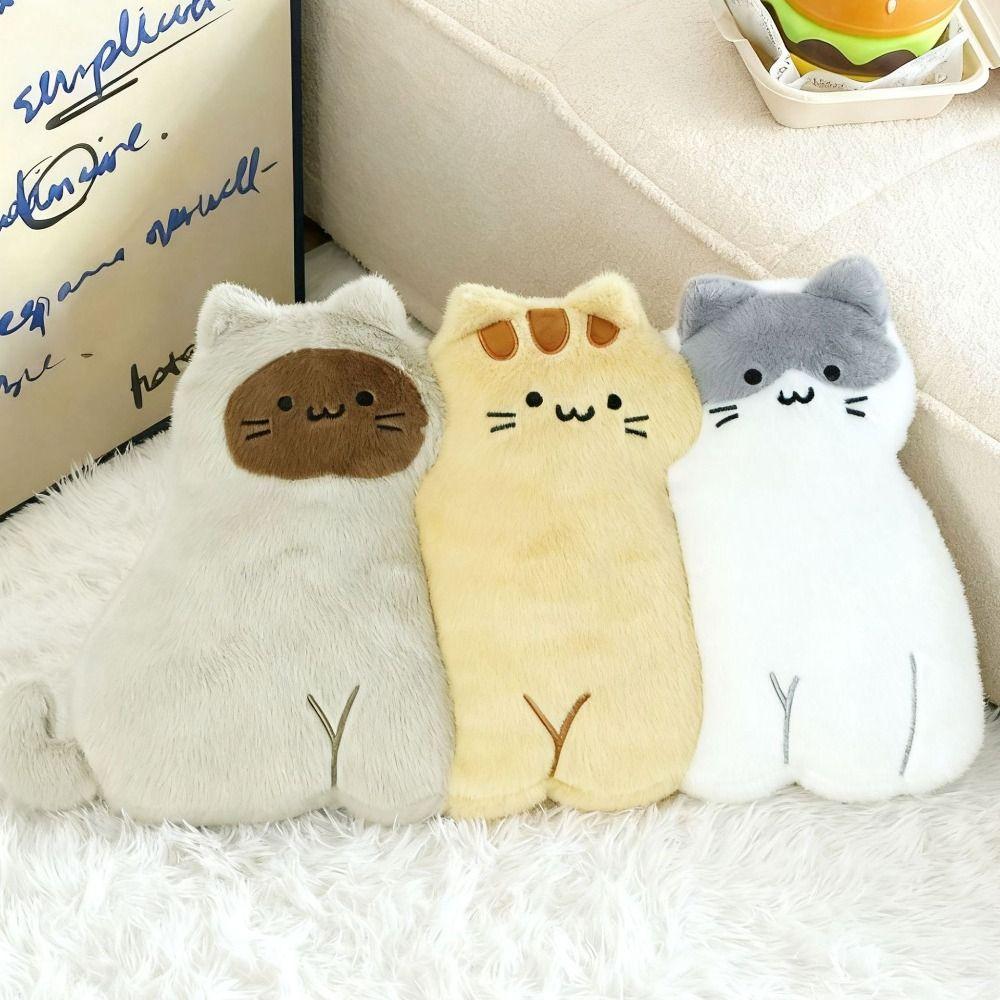 PP Cotton Filled Animal Shaped Cushion Soft Fluffy Cat Dog Plush Toy Plush Throw Pillow  Home Decor
