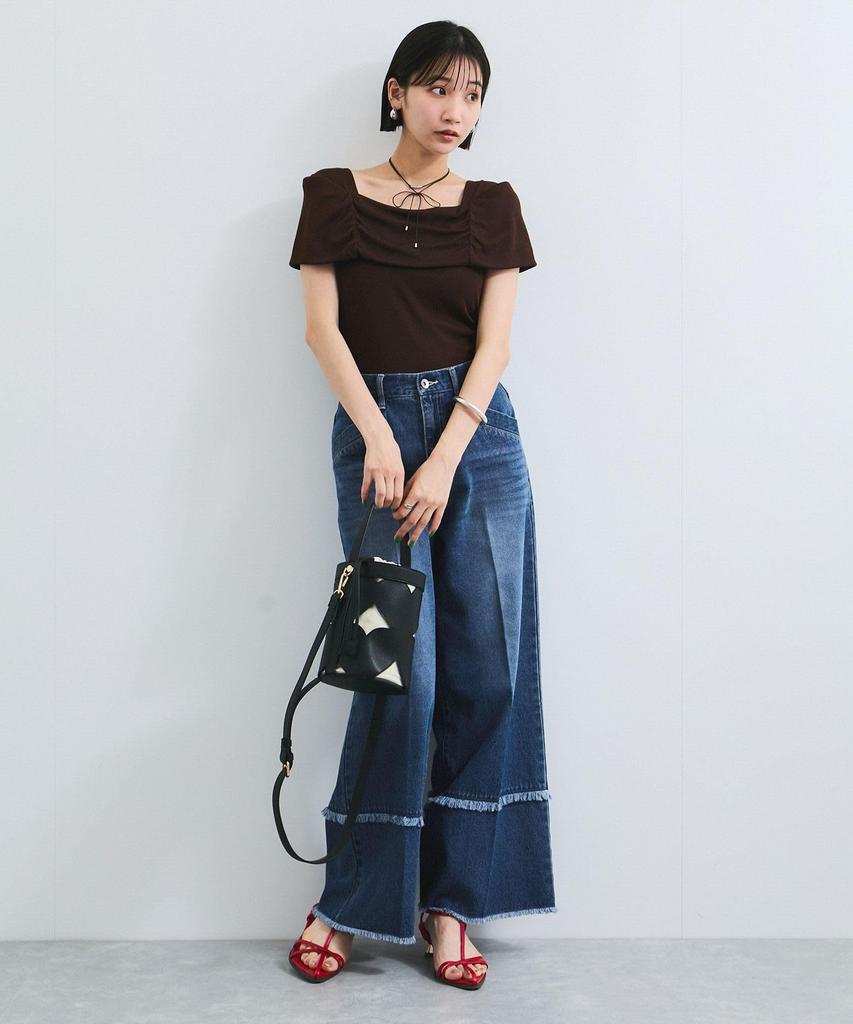 Fringe Flare Denim Blue S [BIS] (45)