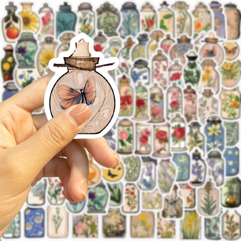 100 Vintage Vasen Graffiti Aufkleber Dekorieren Gitarre Notizbuch Koffer DIY Wasserdicht