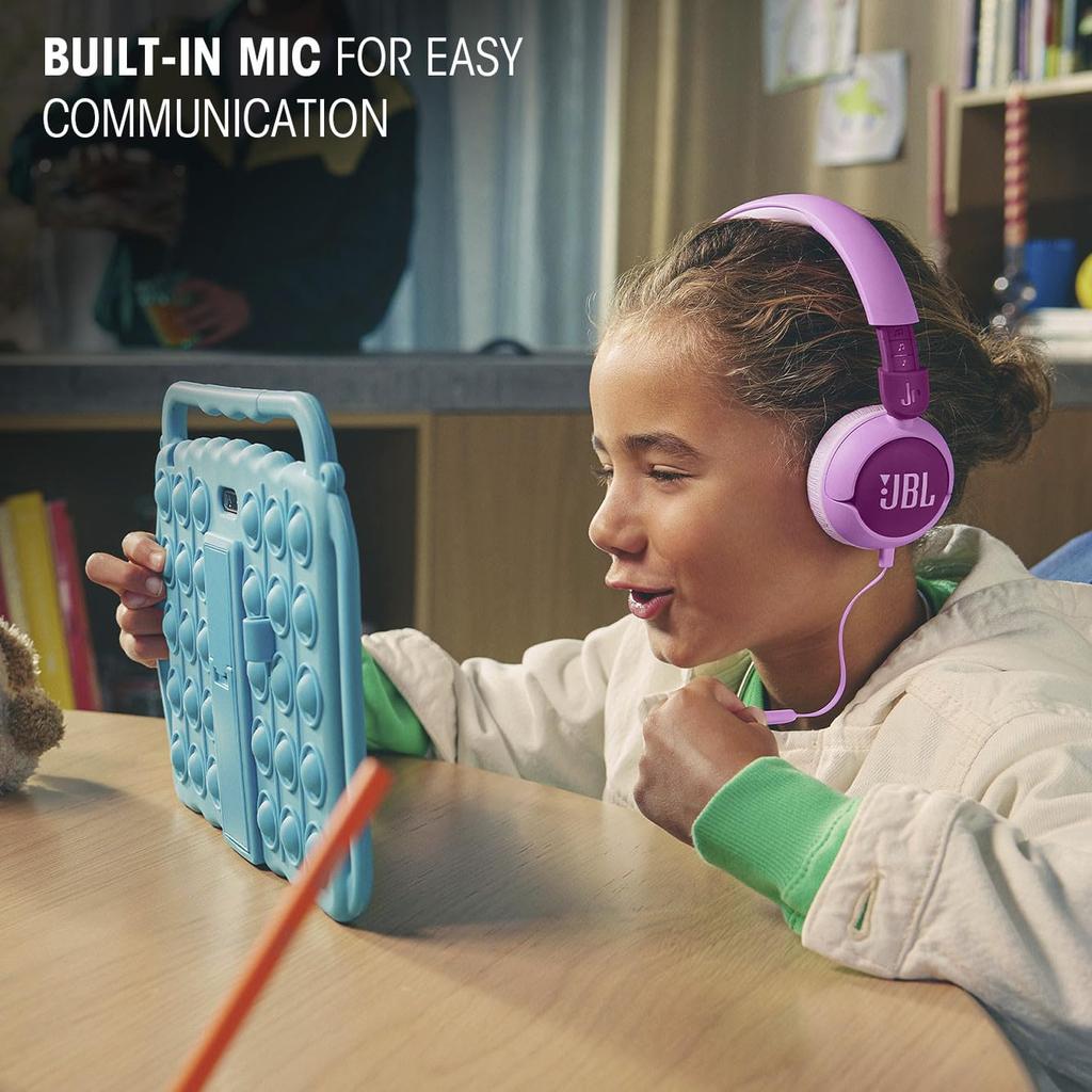 JBL Junior 320 Wired On-Ear Kids Headphones Blue
