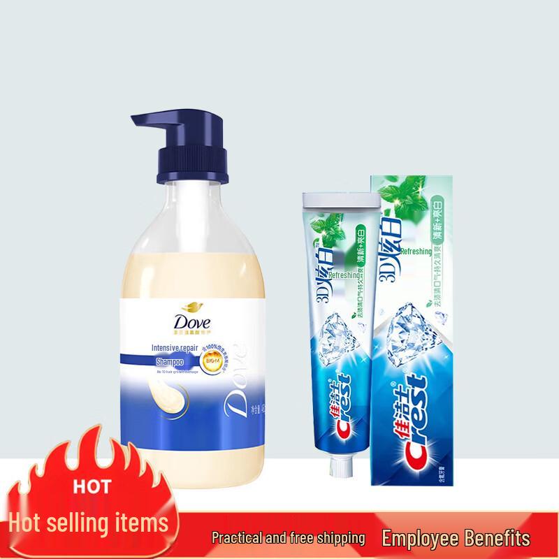 

Dove Intensive Nourishing Shampoo & Crest Toothpaste Bundle