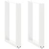 Coffee Table Legs, 2 Pcs, White, 50X(72-73) Cm, Steel