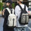 Damen Rucksack mit großem Fassungsvermögen Studentenschulranzen Herren Colorblock-Rucksack