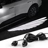 2PCS Car Rearview Mirror Welcome Lamp Blade Light Carpet Projection Lamp Laser Beam Carpet Lamp Universal